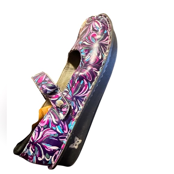 Alegria Women’s Size 40 Floral Multi Splash Mary Jane Comfort Shoes - Picture 9 of 11
